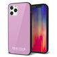 iPhone 12 Pro 強化ガラス＆TPUスマホケース ガラプリ【KM901 パステルカラー(パステルラベンダー)】