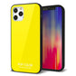 iPhone 12 Pro 強化ガラス＆TPUスマホケース ガラプリ【KM904 ポップカラー(イエロー)】