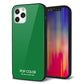 iPhone 12 Pro 強化ガラス＆TPUスマホケース ガラプリ【KM907 ポップカラー(グリーン)】