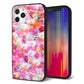 iPhone 12 Pro 強化ガラス＆TPUスマホケース ガラプリ【SC874 リバティプリント プレスドフラワー（ピンク）】