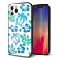 iPhone 12 Pro 強化ガラス＆TPUスマホケース ガラプリ【SC880 ハワイアンアロハホヌ（ブルー）】