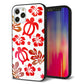 iPhone 12 Pro 強化ガラス＆TPUスマホケース ガラプリ【SC881 ハワイアンアロハホヌ（レッド）】