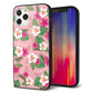 iPhone 12 Pro 強化ガラス＆TPUスマホケース ガラプリ【SC882 ハワイアンアロハレトロ（ピンク）】