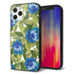 iPhone 12 Pro 強化ガラス＆TPUスマホケース ガラプリ【SC896 ボタニカル ブルー＆リーフ】