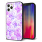 iPhone 12 Pro 強化ガラス＆TPUスマホケース ガラプリ【SC929 ローズ パープル】