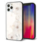 iPhone 12 Pro 強化ガラス＆TPUスマホケース ガラプリ【SC952 ドゥ・フルール（セピア）】