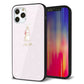 iPhone 12 Pro 強化ガラス＆TPUスマホケース ガラプリ【SC966 Lady Rabbit ベージュピンクhp】