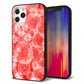 iPhone 12 Pro 強化ガラス＆TPUスマホケース ガラプリ【VA816 ダイヤモンドとバラ】