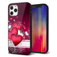 iPhone 12 Pro 強化ガラス＆TPUスマホケース ガラプリ【VA835 ハートの息吹】