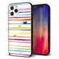 iPhone 12 Pro 強化ガラス＆TPUスマホケース ガラプリ【YA893 ストライプネコ02 L】