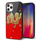 iPhone 12 Pro 強化ガラス＆TPUスマホケース ガラプリ【YC901 和竜02】