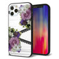 iPhone 12 Pro 強化ガラス＆TPUスマホケース ガラプリ【YI888 フラワー９】