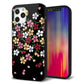 iPhone 12 Pro 強化ガラス＆TPUスマホケース ガラプリ【YJ323 和柄 なでしこ】