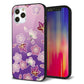 iPhone 12 Pro 強化ガラス＆TPUスマホケース ガラプリ【YJ324 和柄 桜 もみじ】