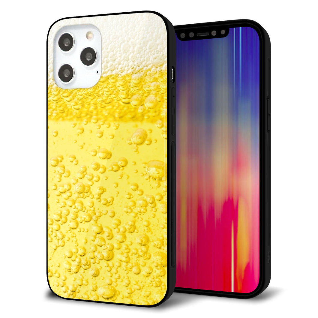 iPhone 12 Pro Max 強化ガラス＆TPUスマホケース ガラプリ【450 生ビール】