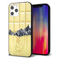 iPhone 12 Pro Max 強化ガラス＆TPUスマホケース ガラプリ【553 板チョコ?ホワイト】