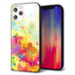 iPhone 12 Pro Max 強化ガラス＆TPUスマホケース ガラプリ【647 ハイビスカスと蝶】