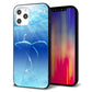 iPhone 12 Pro Max 強化ガラス＆TPUスマホケース ガラプリ【1047 海の守り神くじら】
