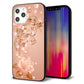 iPhone 12 Pro Max 強化ガラス＆TPUスマホケース ガラプリ【1178 ラブリーローズ】