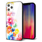 iPhone 12 Pro Max 強化ガラス＆TPUスマホケース ガラプリ【1209 光と花】
