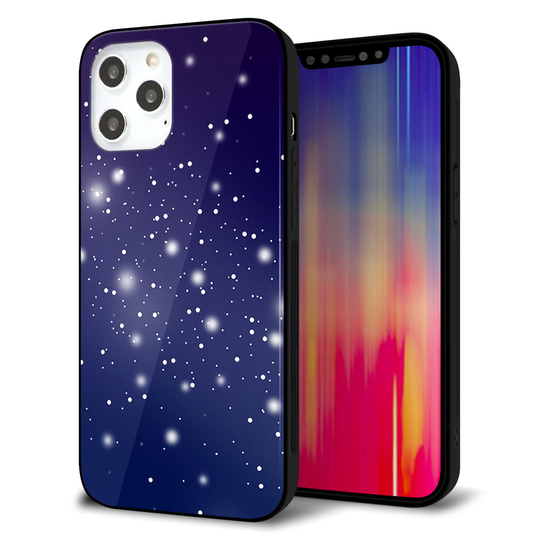 iPhone 12 Pro Max 強化ガラス＆TPUスマホケース ガラプリ【1271 天空の川】