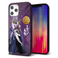 iPhone 12 Pro Max 強化ガラス＆TPUスマホケース ガラプリ【AB805 長宗我部 元親 イラストと家紋】