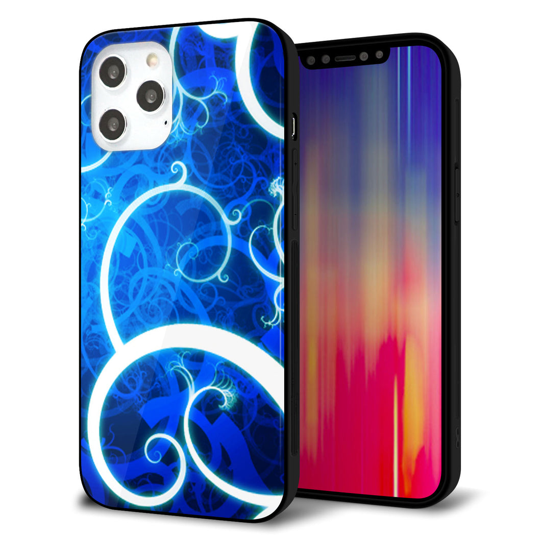 iPhone 12 Pro Max 強化ガラス＆TPUスマホケース ガラプリ【EK850 神秘の草】