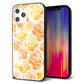 iPhone 12 Pro Max 強化ガラス＆TPUスマホケース ガラプリ【SC931 ローズ イエロー】