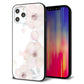 iPhone 12 Pro Max 強化ガラス＆TPUスマホケース ガラプリ【SC948 ドゥ・フルール（ホワイト）】