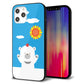 iPhone 12 Pro Max 強化ガラス＆TPUスマホケース ガラプリ【TA017 夏くま】