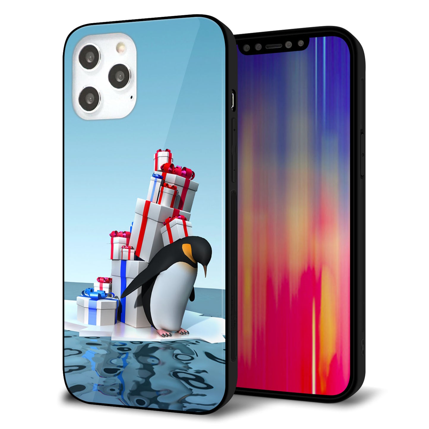iPhone 12 Pro Max 強化ガラス＆TPUスマホケース ガラプリ【XA805 人気者は辛い…】
