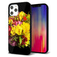 iPhone 12 Pro Max 強化ガラス＆TPUスマホケース ガラプリ【YI883 フラワー４】