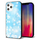 iPhone 12 Pro Max 強化ガラス＆TPUスマホケース ガラプリ【YJ289 デザインブルー】