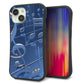 iPhone 15 スマホケース 「SEA Grip」 グリップケース Sライン 【286 3D 音符】 UV印刷