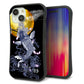 iPhone 15 スマホケース 「SEA Grip」 グリップケース Sライン 【1030 月と鯉】 UV印刷