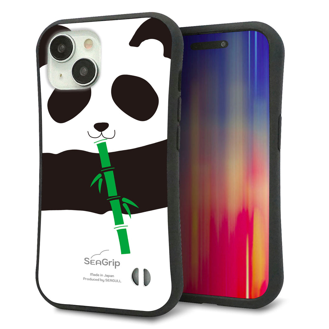 iPhone 15 スマホケース 「SEA Grip」 グリップケース Sライン 【FD817 パンダ817】 UV印刷