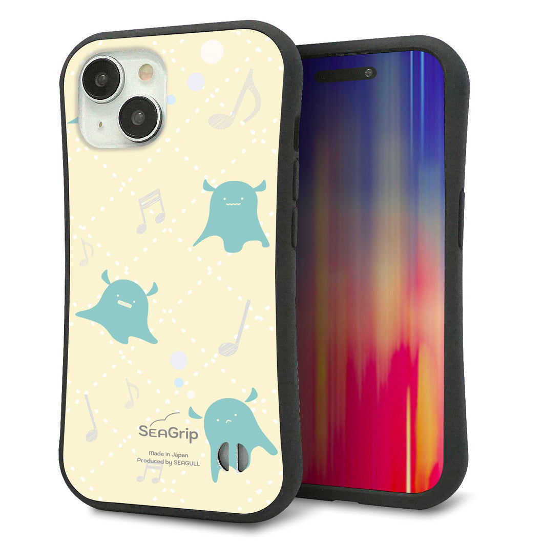 iPhone 15 スマホケース 「SEA Grip」 グリップケース Sライン 【FD819 メンダコ】 UV印刷