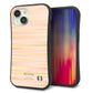 iPhone 15 スマホケース 「SEA Grip」 グリップケース Sライン 【IB909 グラデーションボーダー_オレンジ】 UV印刷