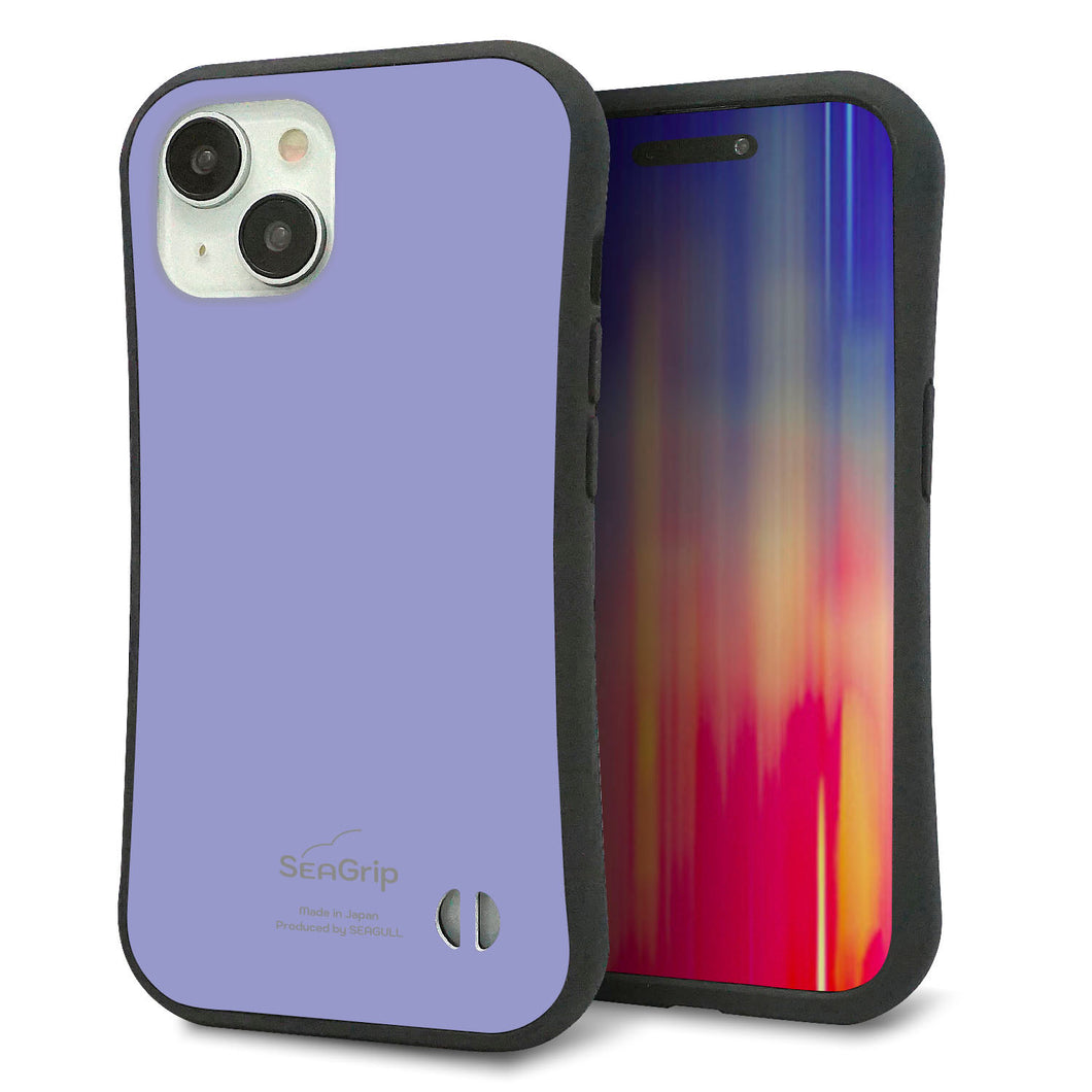 iPhone 15 スマホケース 「SEA Grip」 グリップケース Sライン 【KM900 パステルカラー(パステルブルー)】 UV印刷