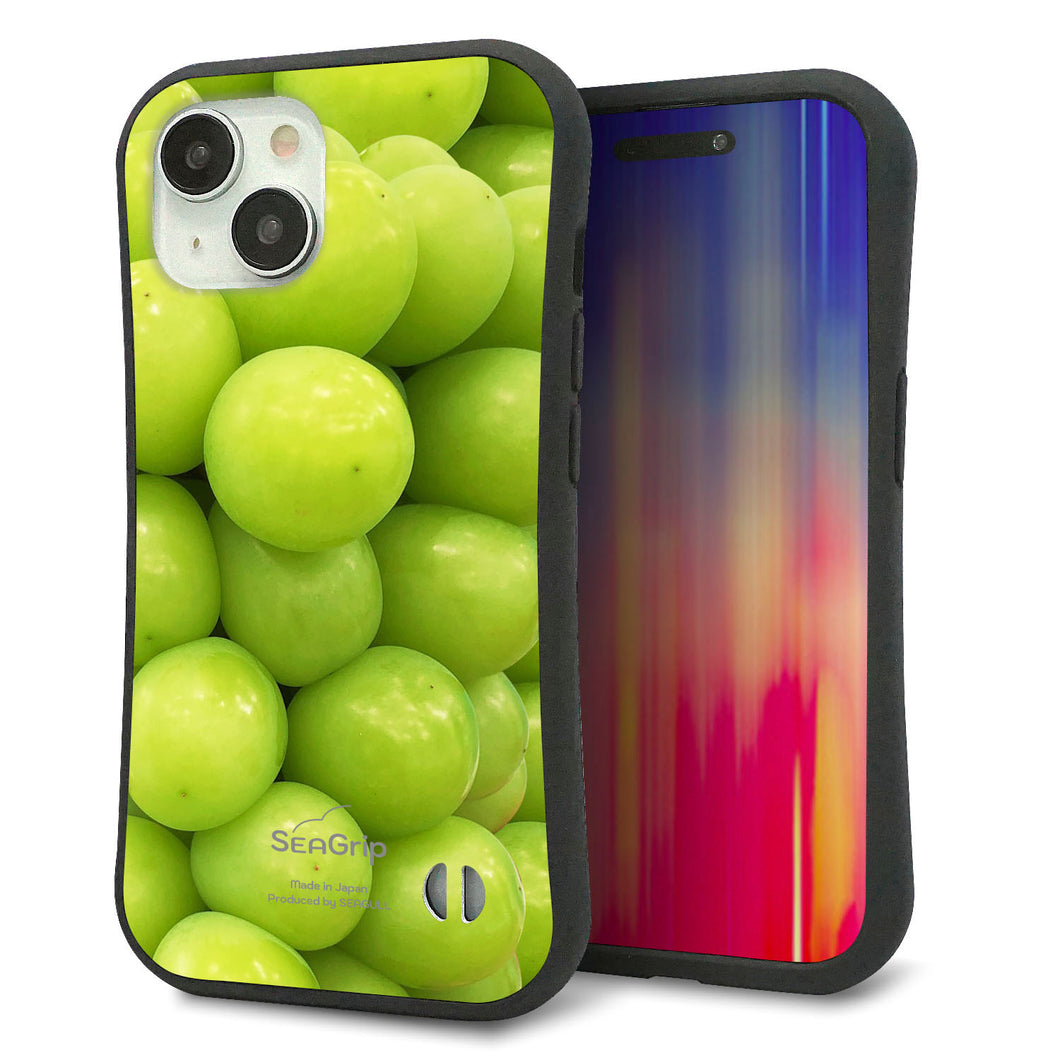 iPhone 15 スマホケース 「SEA Grip」 グリップケース Sライン 【MA880 マスカット】 UV印刷