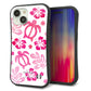 iPhone 15 スマホケース 「SEA Grip」 グリップケース Sライン 【SC879 ハワイアンアロハホヌ（ピンク）】 UV印刷