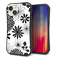 iPhone 15 スマホケース 「SEA Grip」 グリップケース Sライン 【SC912 花柄モノトーン 01】 UV印刷