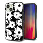 iPhone 15 スマホケース 「SEA Grip」 グリップケース Sライン 【SC915 花柄モノトーン 04】 UV印刷