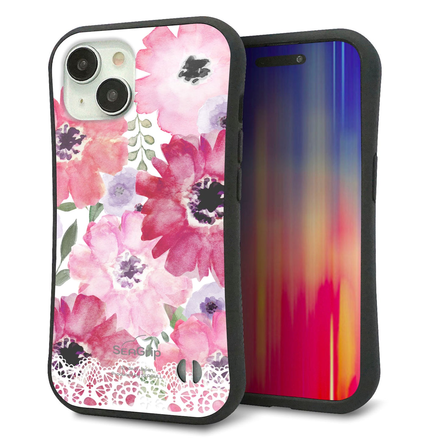 iPhone 15 スマホケース 「SEA Grip」 グリップケース Sライン 【SC943 ドゥ・パフューム１】 UV印刷