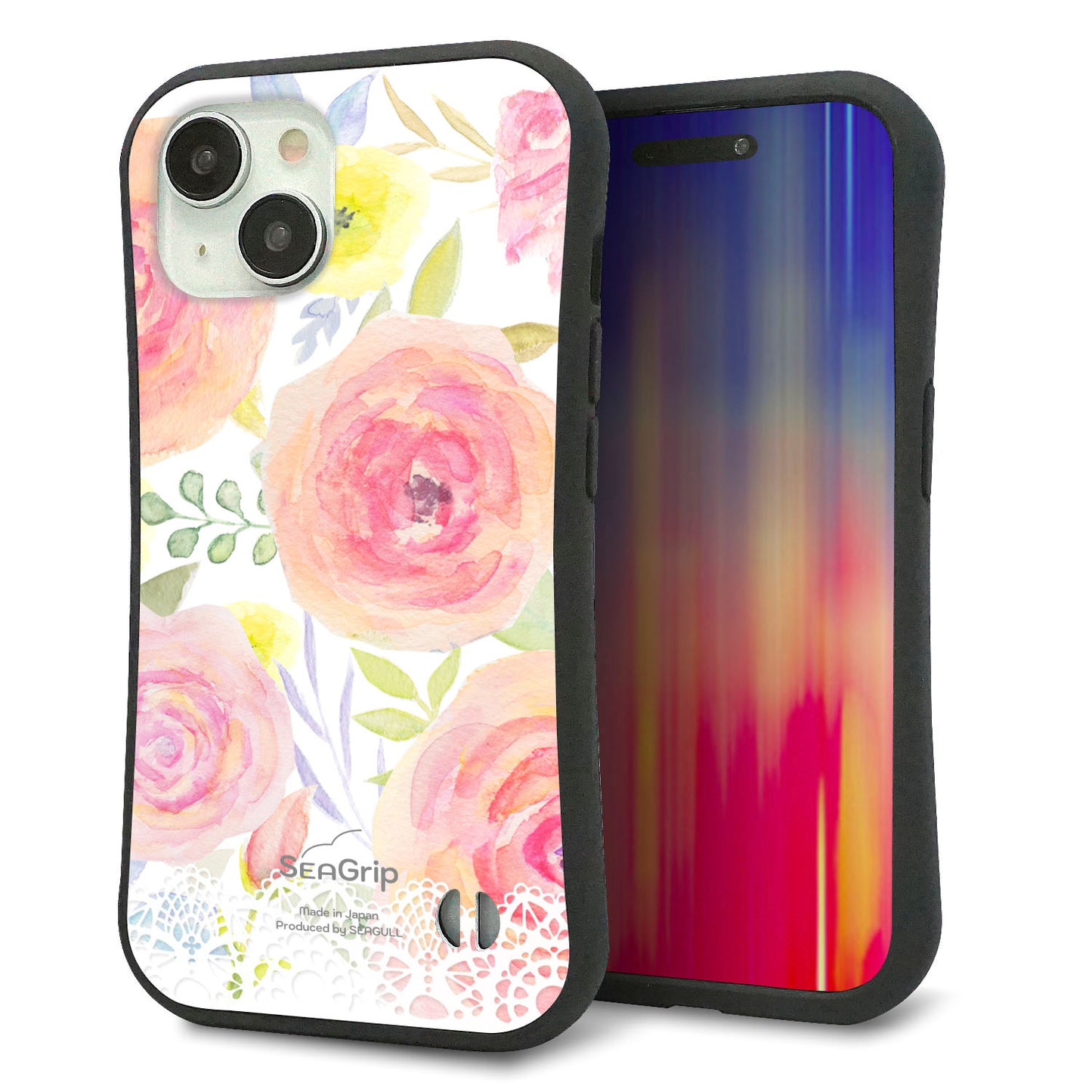 iPhone 15 スマホケース 「SEA Grip」 グリップケース Sライン 【SC945 ドゥ・パフューム３】 UV印刷