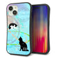 iPhone 15 スマホケース 「SEA Grip」 グリップケース Sライン 【YJ329 魔法陣猫 キラキラ パステル】 UV印刷