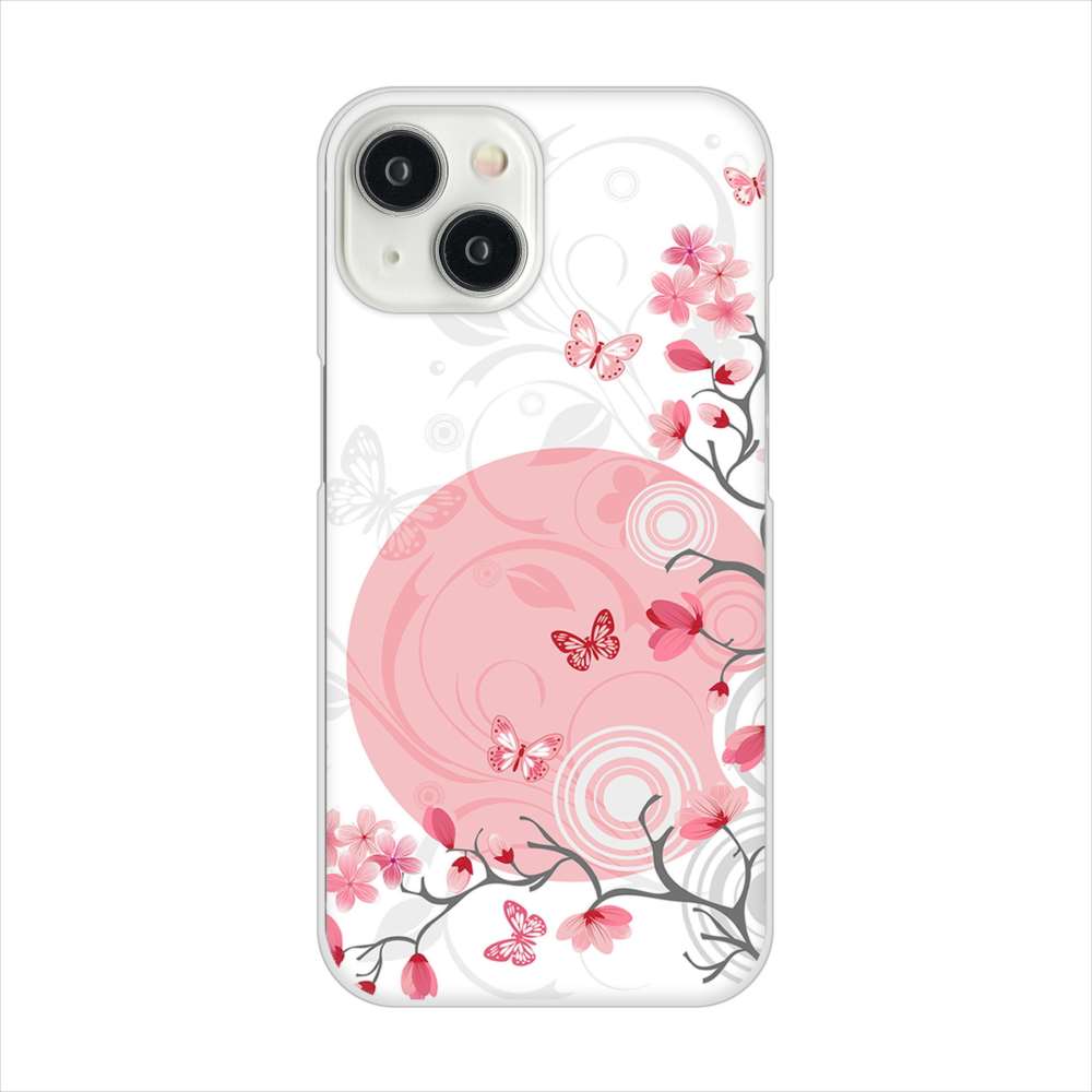 iPhone 15 バタフライ ハードケース 背面印刷