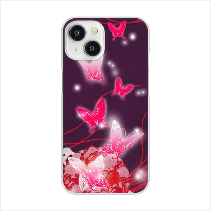 iPhone 15 バタフライ ハードケース 背面印刷