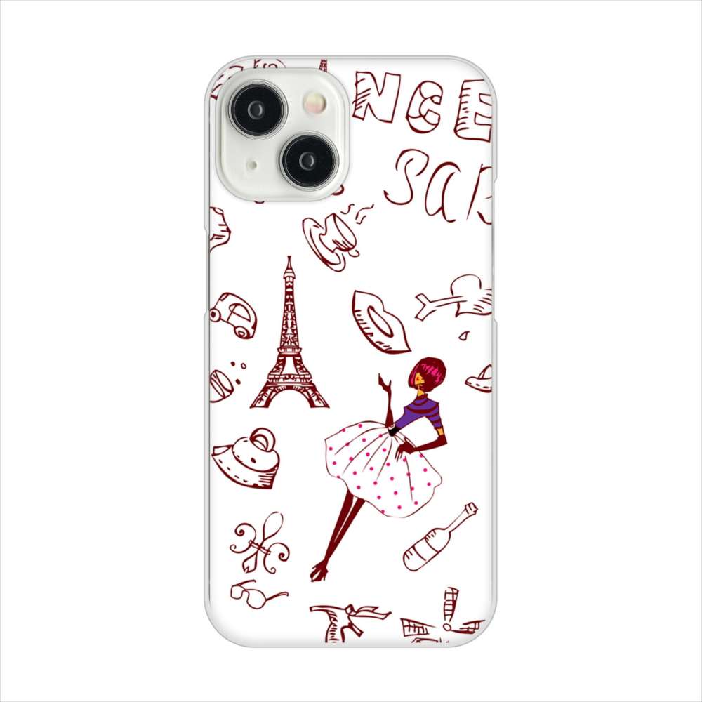 iPhone 15 LOVE フランス ハードケース 背面印刷