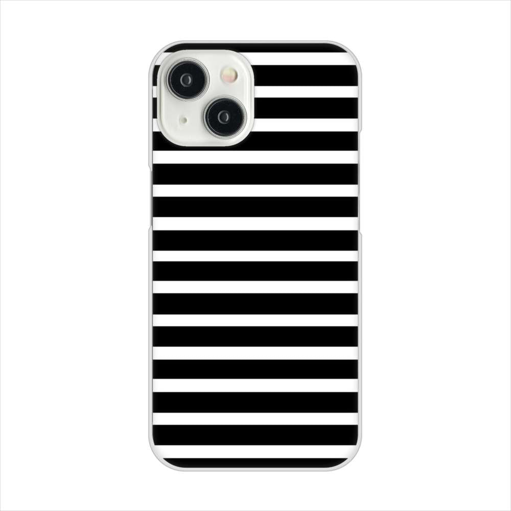 iPhone 15 シンプルボーダー ハードケース 背面印刷